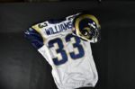 2011 Cadillac Williams St. Louis Rams Game Worn Jersey and Helmet 10/16/11